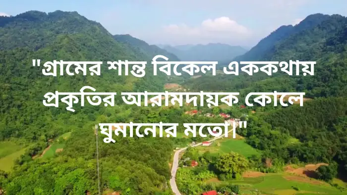 গ্রামের প্রকৃতি নিয়ে ক্যাপশন