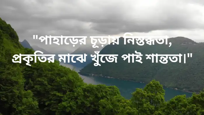 প্রকৃতি নিয়ে ক্যাপশন বাংলা কবিতা